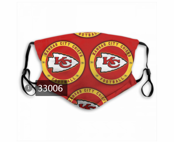 New 2021 NFL Kansas City Chiefs #99 Dust mask with filter